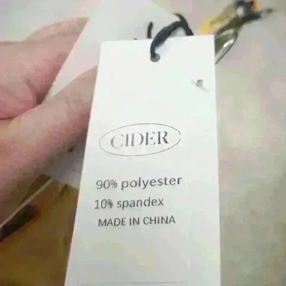 CIDER Pastel Yellow Plaid Flares SIZE  SMALL - Picture 9 of 9